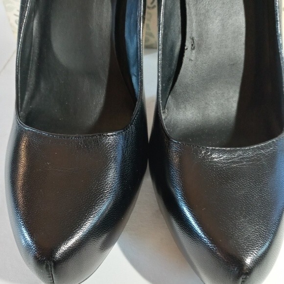 Michael Aphrodite Blk Leather Stilletto Heel sz 8 - Picture 6 of 16